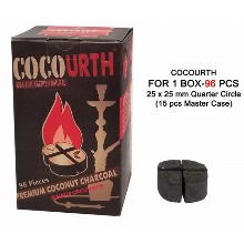 Cocourth Slow Burn Charcoal 25mm 96 Pcs