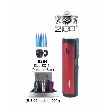 4.0 Inch Zico Zd 64 Quad Flames Torch Lighter