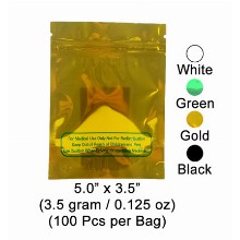 Zippered Bag 5 Inch X 3.5 Inch 3.5gram & 0.125 Oz