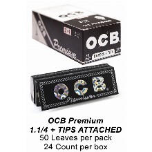OCB Premium 1 1 & 4 Tips Attached
