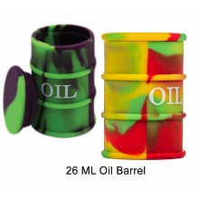 26 Ml Silicone Oil Barrel Jar Mixed Colors