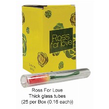 Ross For Love Thick Glass Tube