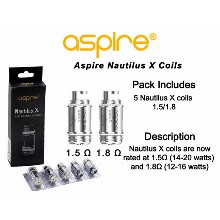 Aspire Nautilus X Coils 1.5 Ohm 1.8 Ohm
