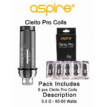 Aspire Cleito Pro Coils 0.5ohm 60 80w