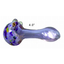 4 Inch Green And Purple Hand Pipe
