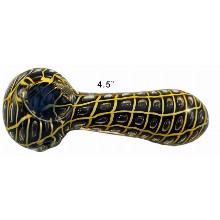 4.5 Inch Black And Yellow Hand Pipe
