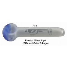 4.5 Inch Frosted Glass Pipe
