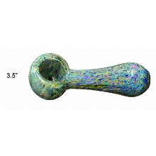 3.5 Inch Blue And Green Glass Hand Pipe