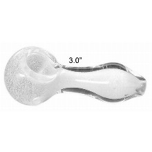 3 Inch Snow White Glass Hand Pipe