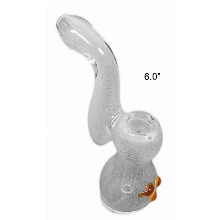 6 Inch Snow White And Brown Bubbler
