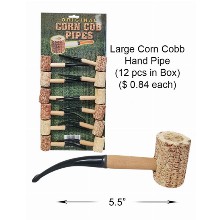 Large Corn Cobb Hand Pipe