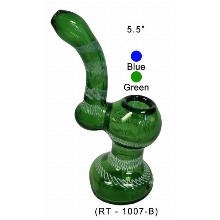 5.5 Inch Glass Hand Pipe Blue And Green Colors 4823