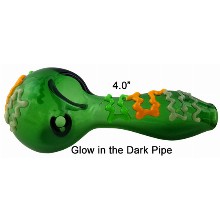 4.0 Inch Glow In The Dark Pipe Green Color