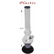 12 Inch Clear Plastic Diamond Water Pipe