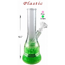 12 Inch Plastic Green Beaker Water Pipe
