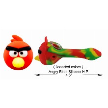 4.5 Inch Angry Birds Silicone Hand Pipe