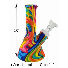 5 Inch Colorful Silicone Waterpipe