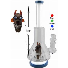 12 Inch Percolator Water Pipe With Monster Head