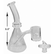 5 Inch Clear Water Pipe With Banger