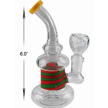 6 Inch Red And Green Water Pipe