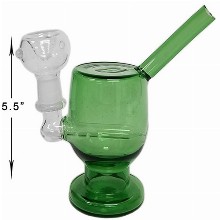 5.5 Inch Green Water Pipe