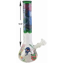 14 Inch Rick And Morty Ghost Beaker Water Pipe