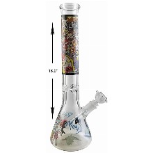 16 Inch Rick And Morty Zombie Beaker Water Pipe