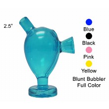 2.5 Inch Blunt Bubbler Full Color Blue