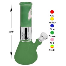 8 Inch Green Percolator Water Pipe