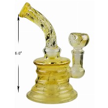 6 Inch Gold Percolator Water Pipe