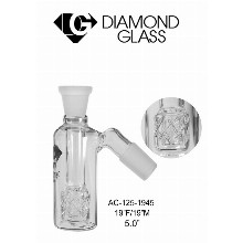 19 Inch F & M 5 Inch Diamond Glass Clear Ash Catcher