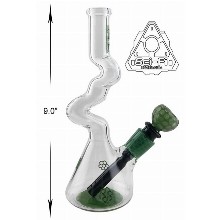 9 Inch Green Honeycombs Sci fi Water Pipe