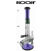 18 Inch Forest Green And Purple Roor Dab Rig