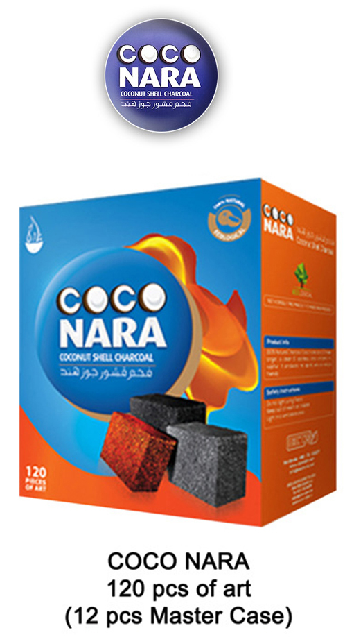 Coco Nara Slow Burn Charcoal 120 Pcs