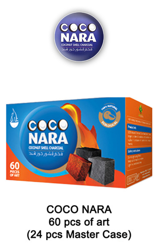 Coco Nara Slow Burn Charcoal 60 Pcs