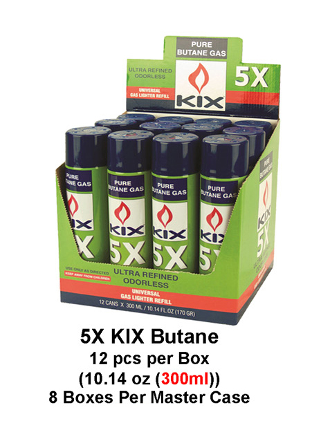 Kix 5x Ultra Refined Odorless Butane 300ml