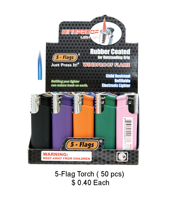 Windproof 5 flags Torch Lighter