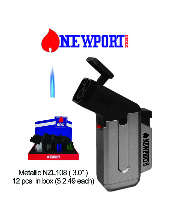 3.0 Inch Newport Metallic Nzl Torch Lighter