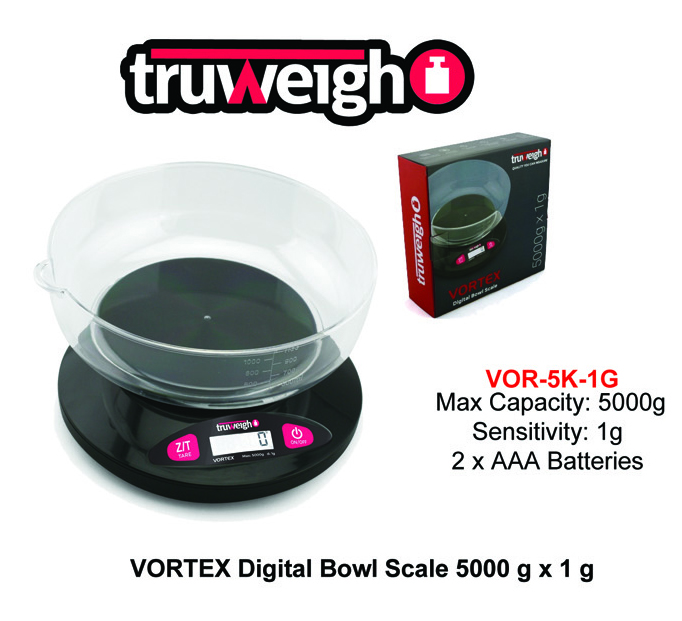 Truweight Vortex Digital Bowl Scale Vor 5k 1g