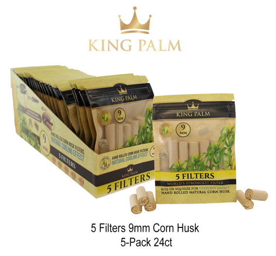 King Palm 9mm Corn Husk Filters