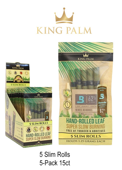 King Palm 5 Slim Rolls