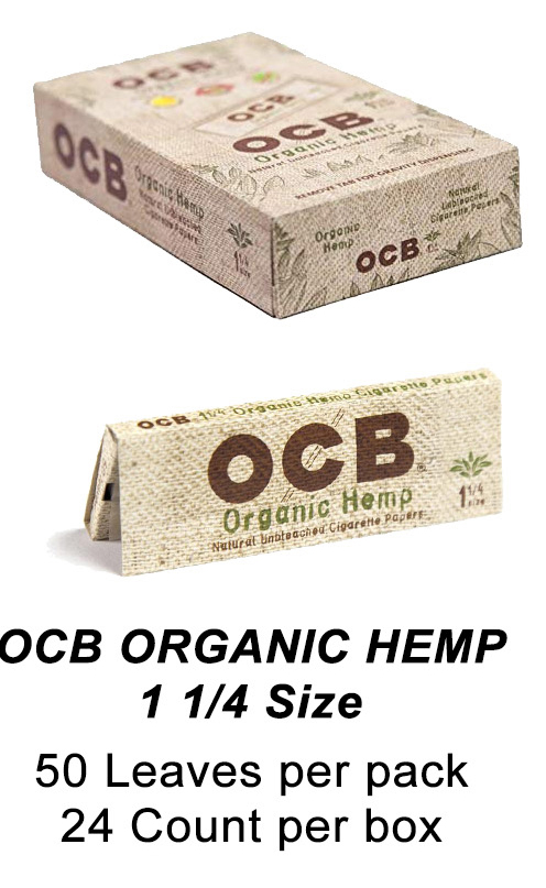 OCB Organic Hemp 1 1 & 4 Size