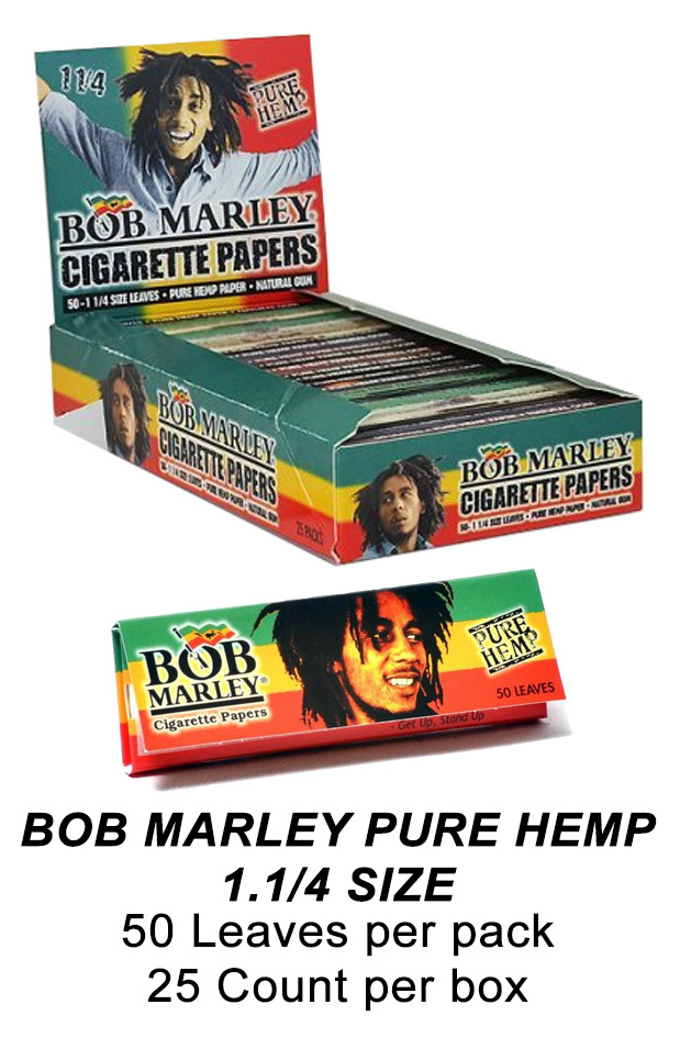 Bob Marley Pure Hemp 1 1 & 4 Size
