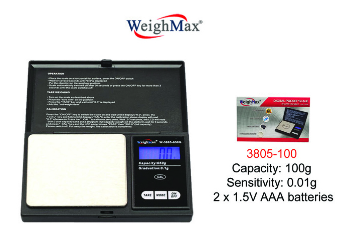 WeighMax Digital Pocket Scale 3805 100