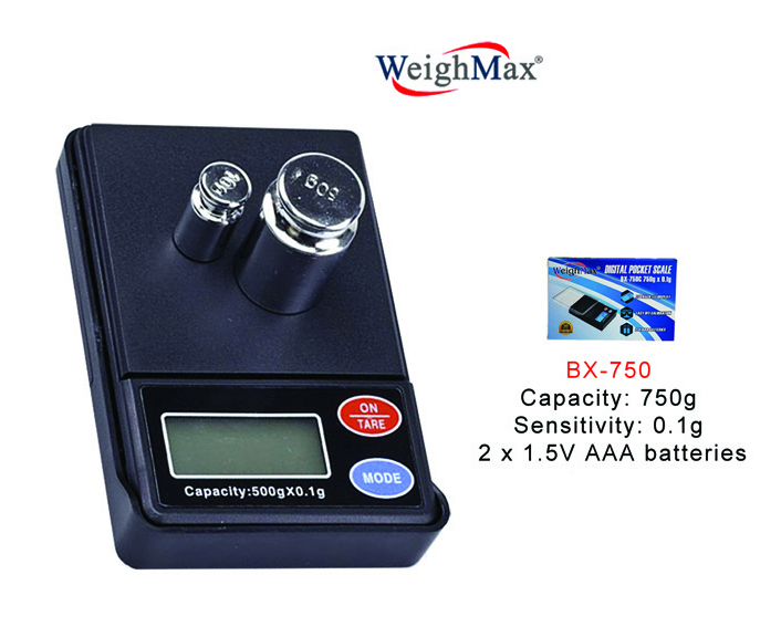 WeighMax Digital Pocket Scale Bx 750