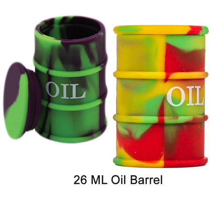 26 Ml Silicone Oil Barrel Jar Mixed Colors