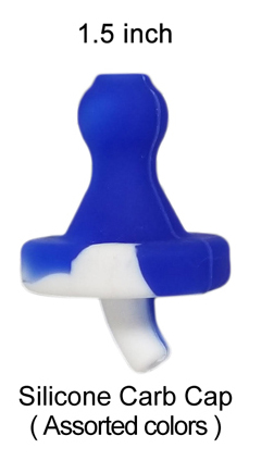 1.5 Inch Silicone Carb Cap assorted Colors