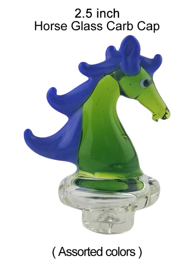 2.5 Inch Horse Glass Carb Cap