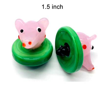 1.5 Inch Pig Glass Carb Cap