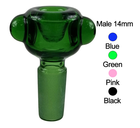 Green Blue Pink Black Bowl Peace Male 14 mm